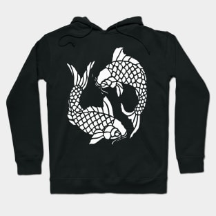 Koi Carp Fish Cut Out Hoodie